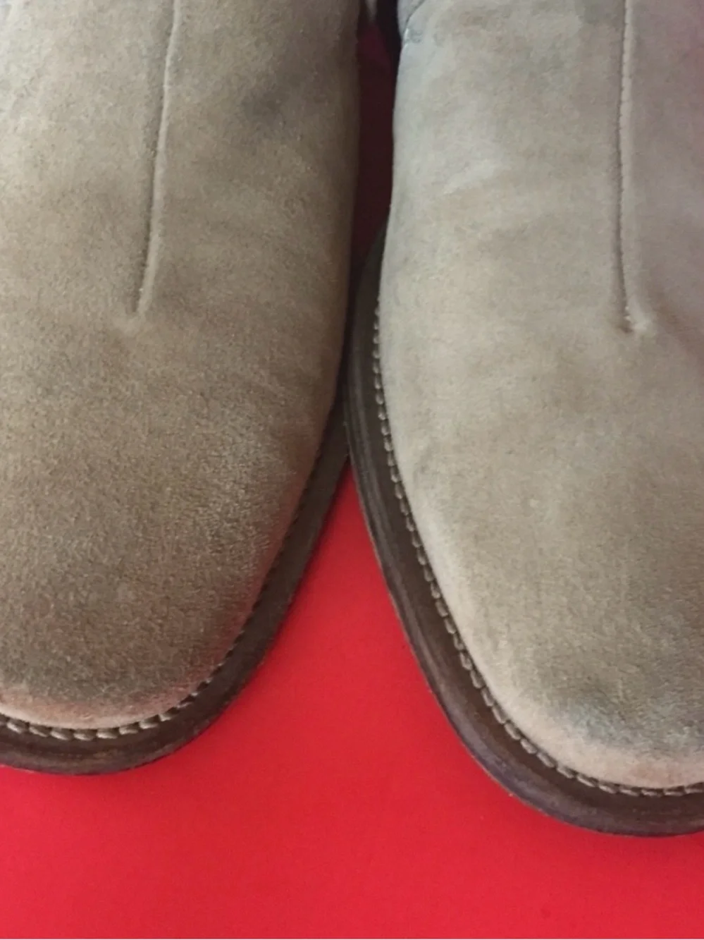 Kenneth  Cole nude suede  Monk Strap Shoes